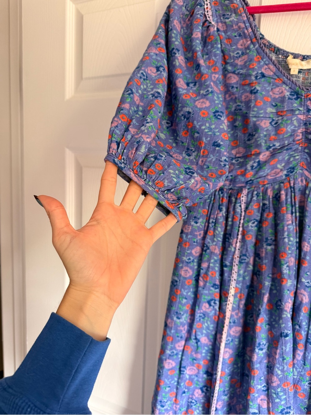 LoveShackFancy Purple Floral Maxi - Picture 3 of 11